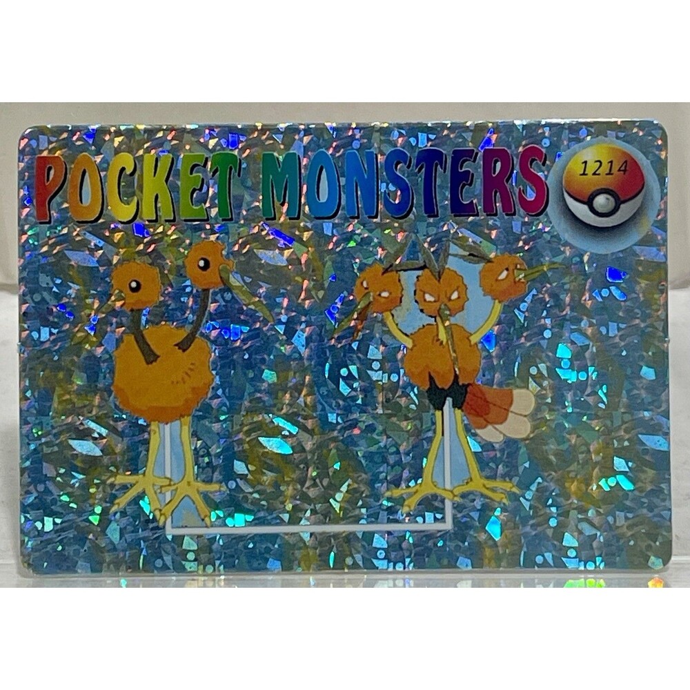 VINTAGE RARE 1999 DODUO/DODRIO BANDAI JAPANESE PM HOLO-PRISM VENDING STICKER